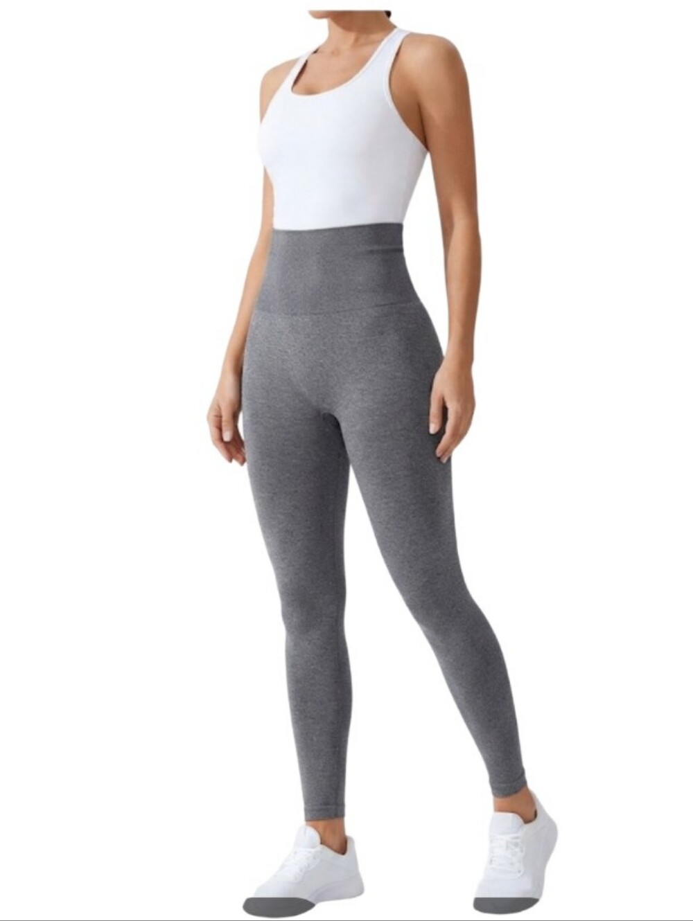Misses (S/M) Light GRAY Hold Your Tummy In Athletic Wear In Excellent Condition